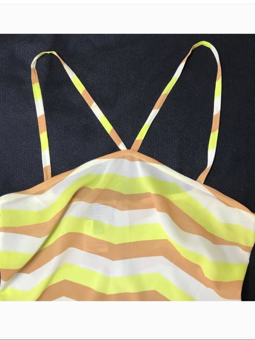 NNOT Auth Versus by Versace vintage Stretchy Silk Chevron mini Summer dress - Picture 12 of 15